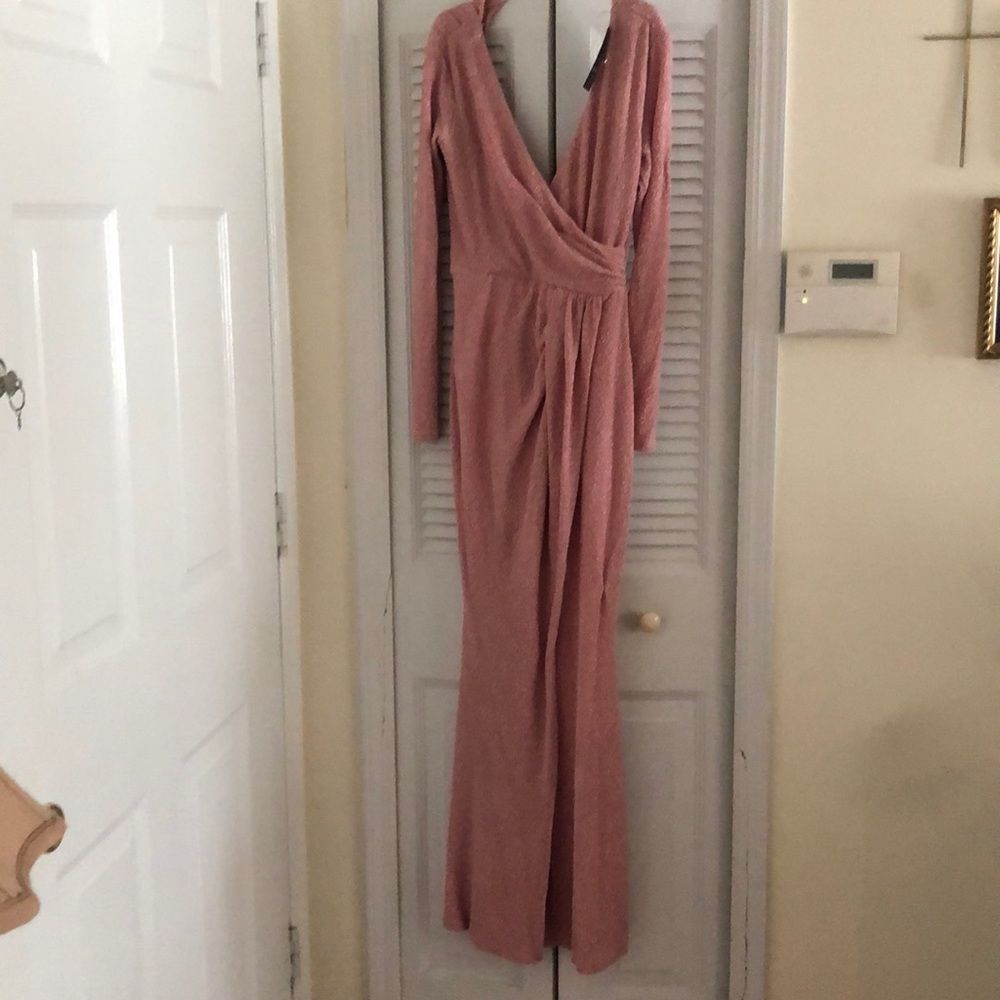 Pretty Pink formal glitter dress